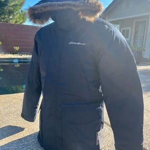 MENS Eddie Bauer Parka Ridgeline Down Jacket Size M NWT